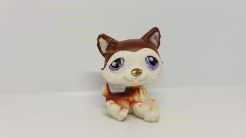 Littlest Pet Shop LPS husky kutya figura (használt, szépséghibás)