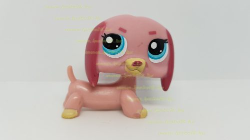 Littlest Pet Shop LPS tacskó kutya figura (használt, szépséghibás)