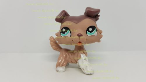 Littlest Pet Shop LPS collie kutya figura (használt, szépséghibás)
